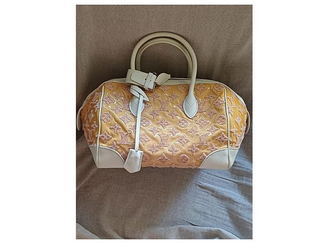 Louis Vuitton Speedy Monogram Dentelle Bianco Monogramma - vista 2