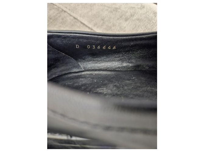 Mocassini Chanel in pelle trapuntata nera Nero - vista 17