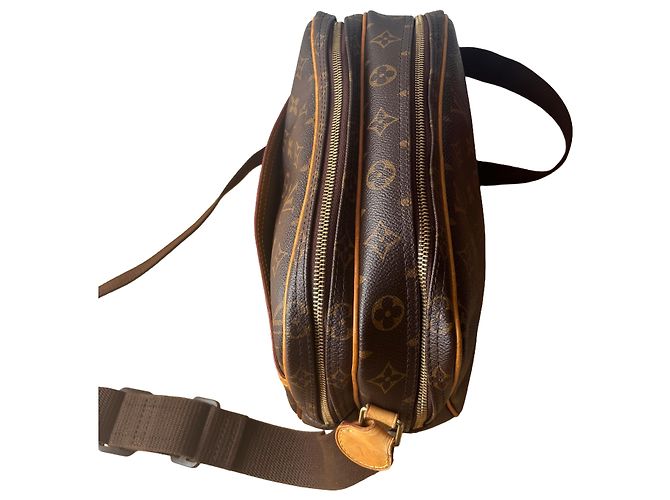 Louis Vuitton Reporter PM Beige Dorado - vista 3