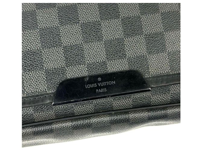 Borsa a tracolla Louis Vuitton Daniel Damier Graphite - vista 5