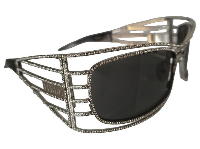 Gafas de sol Gianfranco Ferré Swarovski Plateadas GF68901 Negro Plata - vista 2