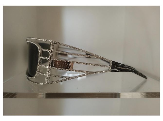 Gafas de sol Gianfranco Ferré Swarovski Plateadas GF68901 Negro Plata - vista 5