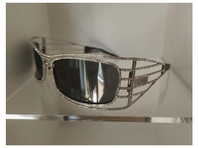 Gafas de sol Gianfranco Ferré Swarovski Plateadas GF68901 Negro Plata - vista 6