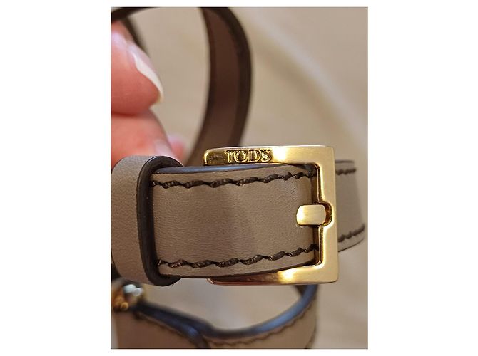 Tod's Ledertasche Taupe - Ansicht 12