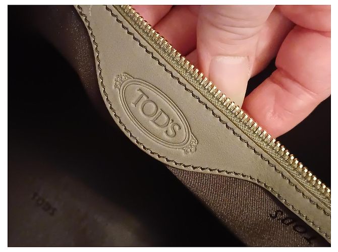 Tod's Ledertasche Taupe - Ansicht 14