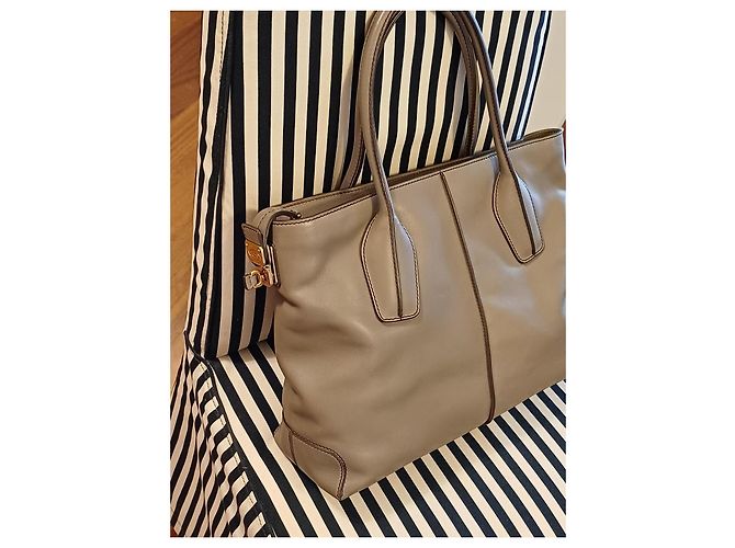 Tod's Ledertasche Taupe - Ansicht 2
