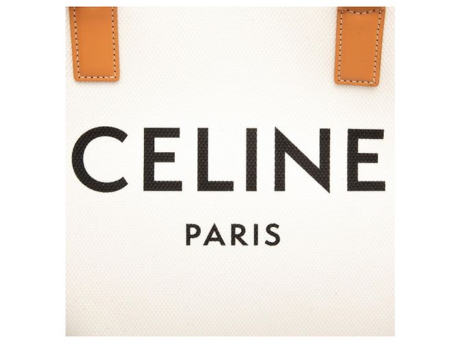 Céline Celine New Horizontal Tote Bag Braun Weiß - Ansicht 6