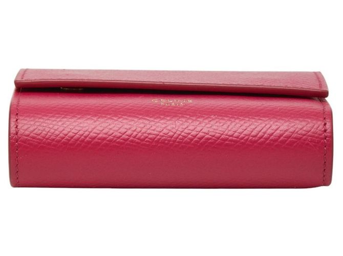 Céline Celine Small Trifold Wallet aus rosa Leder Pink - Ansicht 3