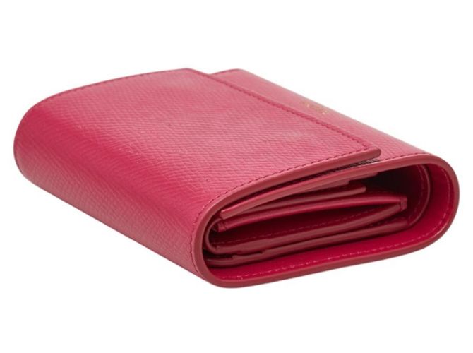 Céline Celine Small Trifold Wallet aus rosa Leder Pink - Ansicht 5