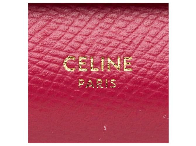 Céline Celine Small Trifold Wallet aus rosa Leder Pink - Ansicht 6