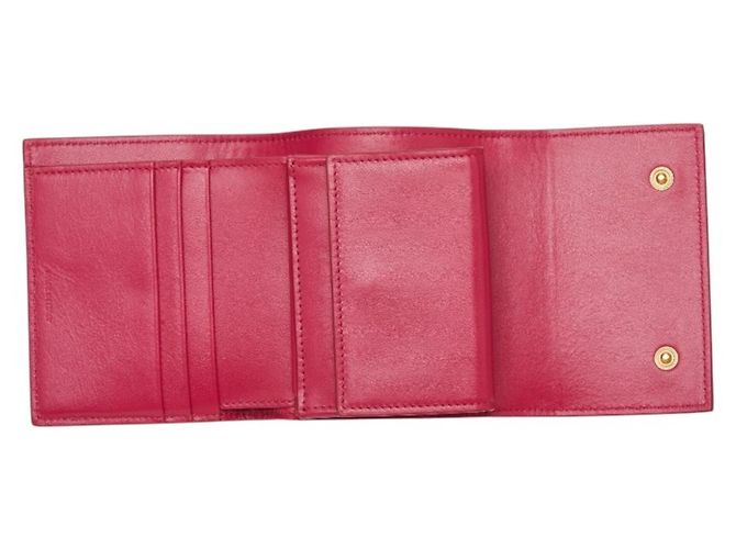 Céline Celine Small Trifold Wallet aus rosa Leder Pink - Ansicht 9