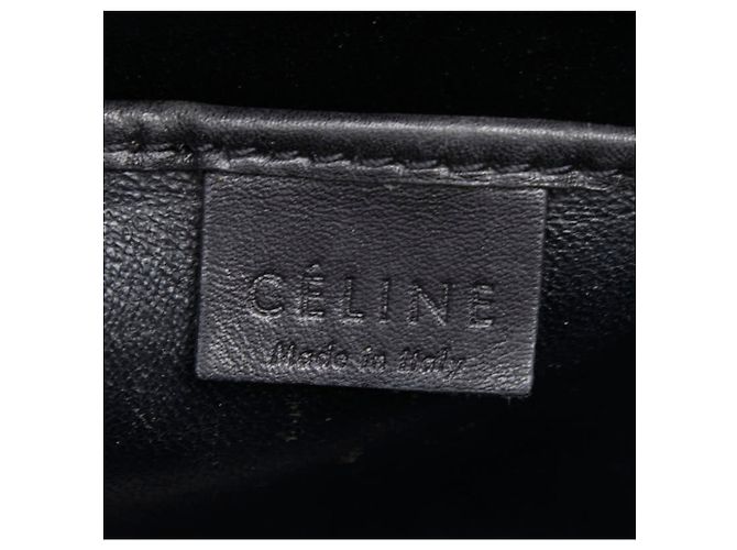 Céline Borsa Celine Luggage Nano Shopper Nero Beige Blu navy - vista 9
