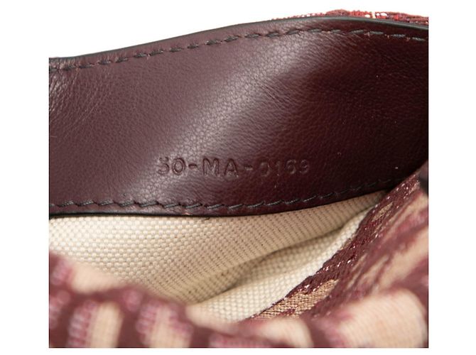 Borsa a tracolla Christian Dior Dior Oblique Trotter Saddle Beige Bordò - vista 6