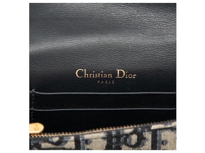 Borsa a tracolla Christian Dior Dior Oblique Beige Blu navy - vista 5