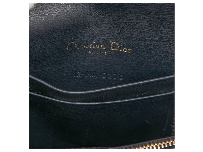 Borsa a tracolla Christian Dior Dior Oblique Beige Blu navy - vista 6