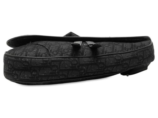 Borsa Saddle Oblique Christian Dior Nero - vista 3