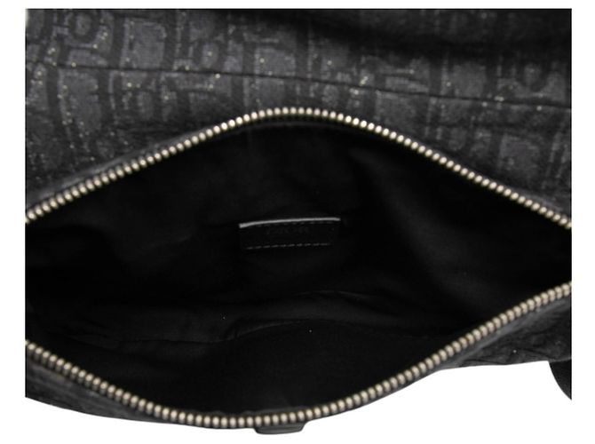 Borsa Saddle Oblique Christian Dior Nero - vista 4