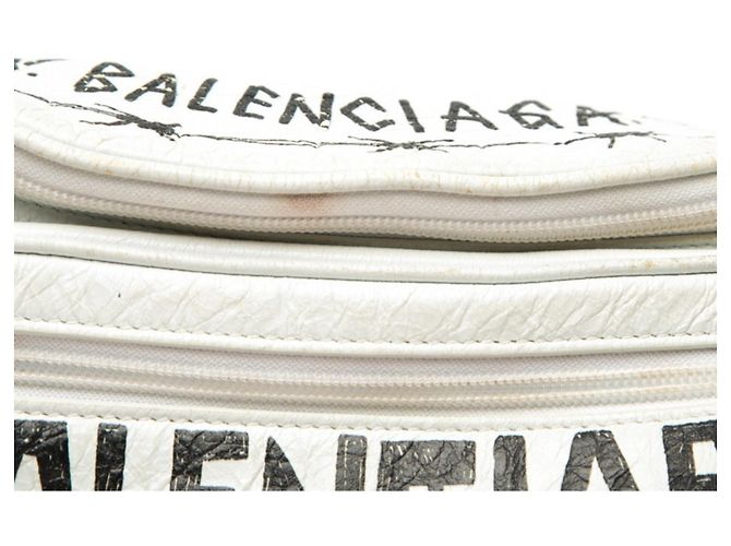 Everyday Borsa a tracolla Balenciaga Graffiti Explorer Bianco - vista 6