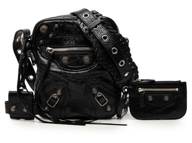 Borsa a tracolla e a spalla Balenciaga Le Cagole Nero - vista 7