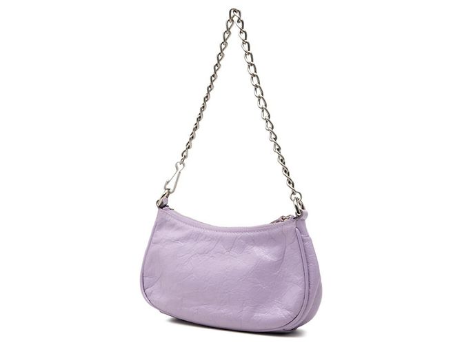 Borsa a mano mini Lucagol con catena Balenciaga Porpora - vista 2