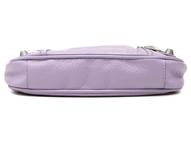 Borsa a mano mini Lucagol con catena Balenciaga Porpora - vista 3