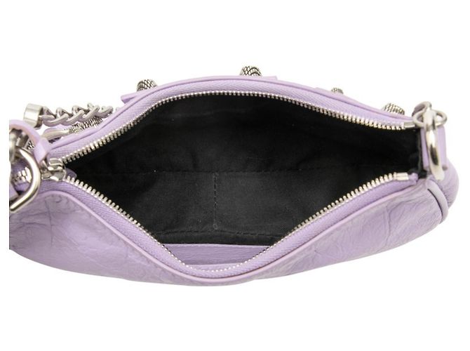 Borsa a mano mini Lucagol con catena Balenciaga Porpora - vista 4