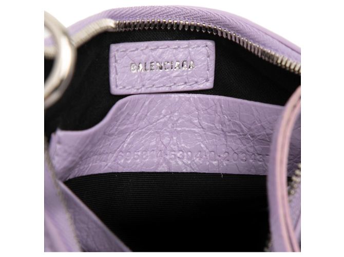 Borsa a mano mini Lucagol con catena Balenciaga Porpora - vista 6
