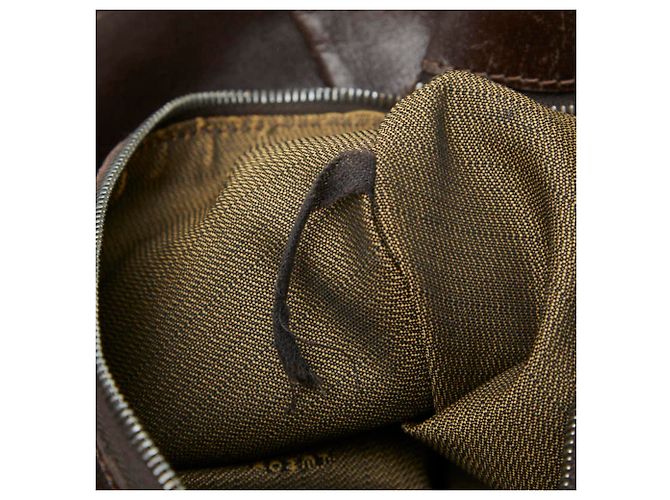 Fendi Zucca Tote Bag Braun Leder und Canvas - Ansicht 7