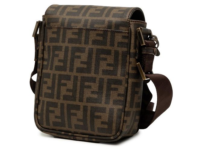 Borsa a tracolla Fendi Zucca Marrone - vista 2