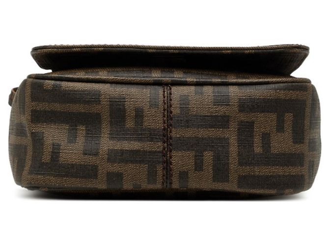 Borsa a tracolla Fendi Zucca Marrone - vista 3