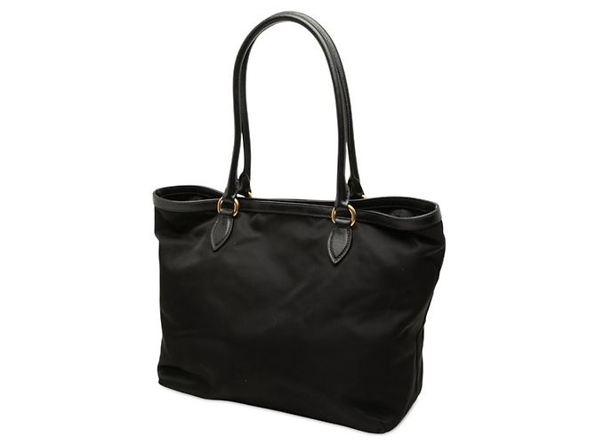 Prada Logo Tote Bag Handtasche Schwarz - Ansicht 2