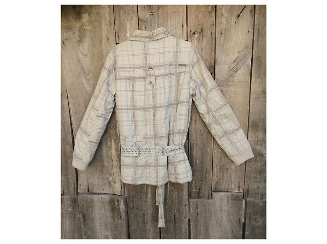 Autre Marque Parka Kanabeach Biologik Blanco Beige - vista 3
