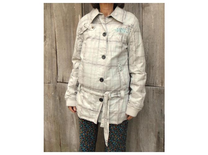 Autre Marque Parka Kanabeach Biologik Blanco Beige - vista 4