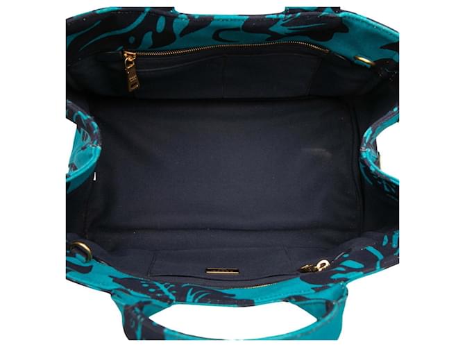 Borsa a mano con placca logo Triangle Prada Blu Blu navy - vista 4