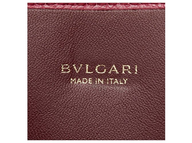 Bulgari Cartera tríptico de cuero rosa Bvlgari - vista 8