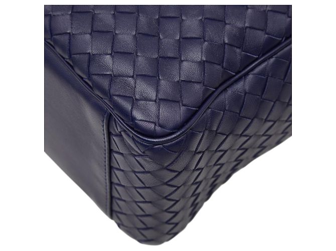 Borsa Bottega Veneta Intrecciato Blu navy - vista 4