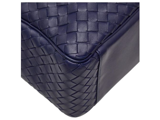 Borsa Bottega Veneta Intrecciato Blu navy - vista 5