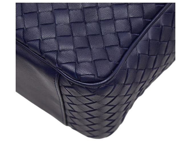 Borsa Bottega Veneta Intrecciato Blu navy - vista 6