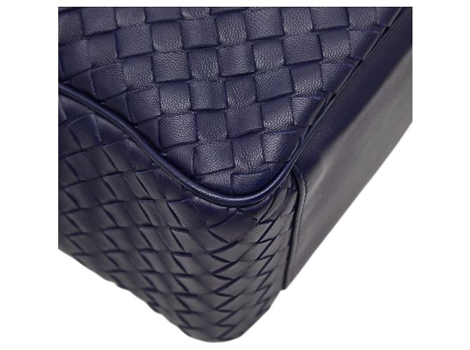 Borsa Bottega Veneta Intrecciato Blu navy - vista 7