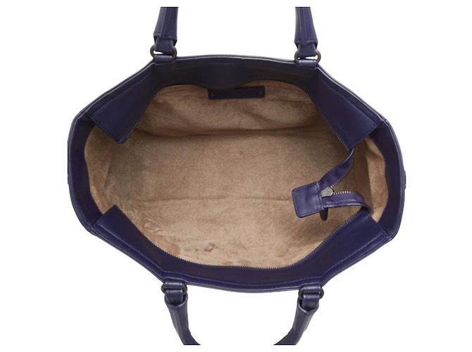 Borsa Bottega Veneta Intrecciato Blu navy - vista 8