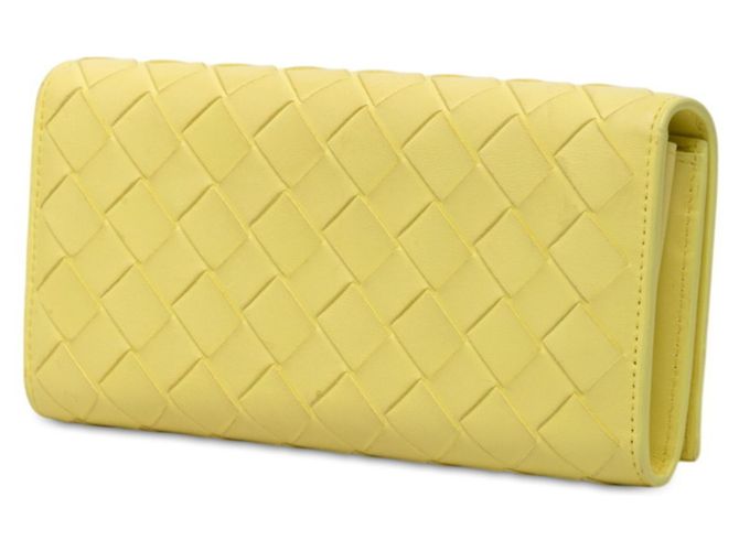 Cartera larga Intrecciato Bottega Veneta Amarillo - vista 2