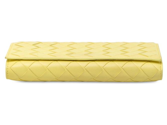 Cartera larga Intrecciato Bottega Veneta Amarillo - vista 3