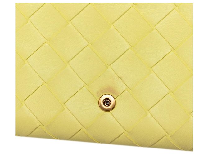 Cartera larga Intrecciato Bottega Veneta Amarillo - vista 4
