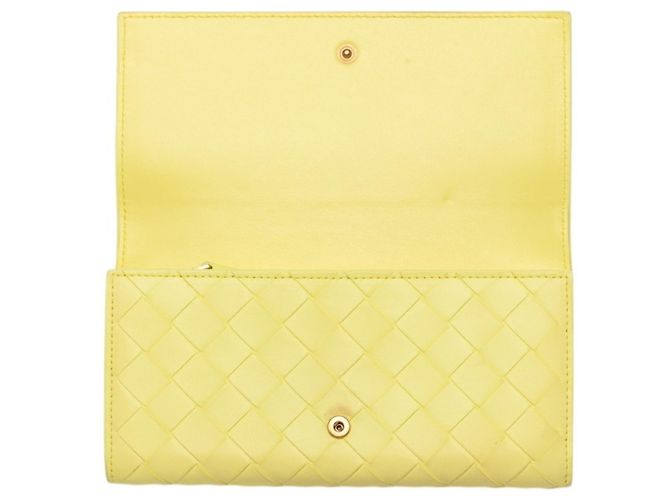 Cartera larga Intrecciato Bottega Veneta Amarillo - vista 5