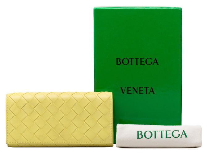 Cartera larga Intrecciato Bottega Veneta Amarillo - vista 9