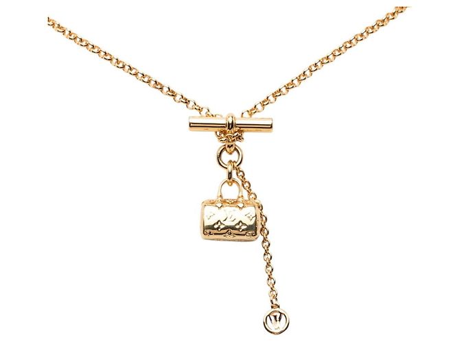Collana LV Speedy Louis Vuitton D'oro - vista 2