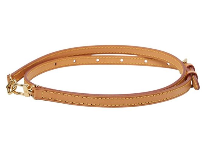 Tracolla in pelle beige Louis Vuitton - vista 2