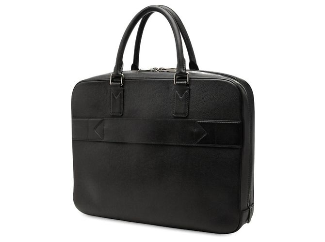 Borsa Business Louis Vuitton Taiga Neo Igor Nero Grigio - vista 2