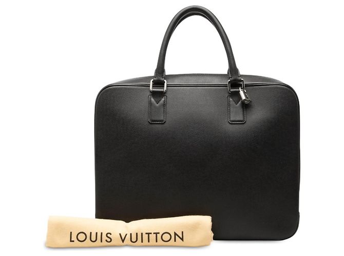 Borsa Business Louis Vuitton Taiga Neo Igor Nero Grigio - vista 7