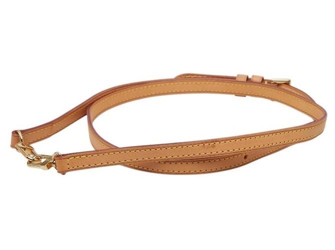 Tracolla in pelle beige Louis Vuitton - vista 2